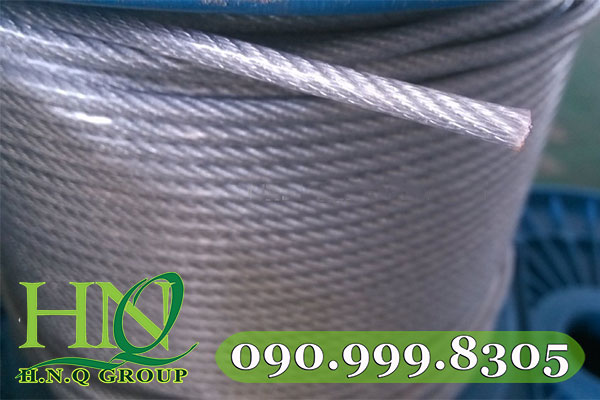 Cáp thép bọc nhựa căng nhà lưới nông nghiệp