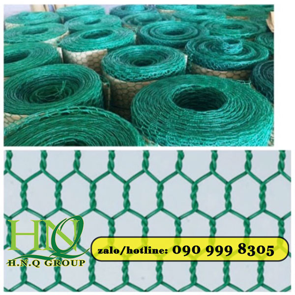 Lưới thép mắt cáo bọc nhựa xanh