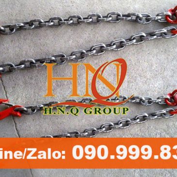 Sling xích đen chằng, buộc thiết bị nâng cẩu hàng hóa cồng kềnh