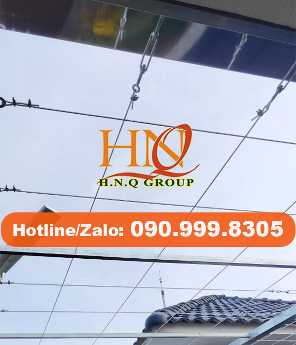 Cáp bọc nhựa làm giàn phơi thông minh