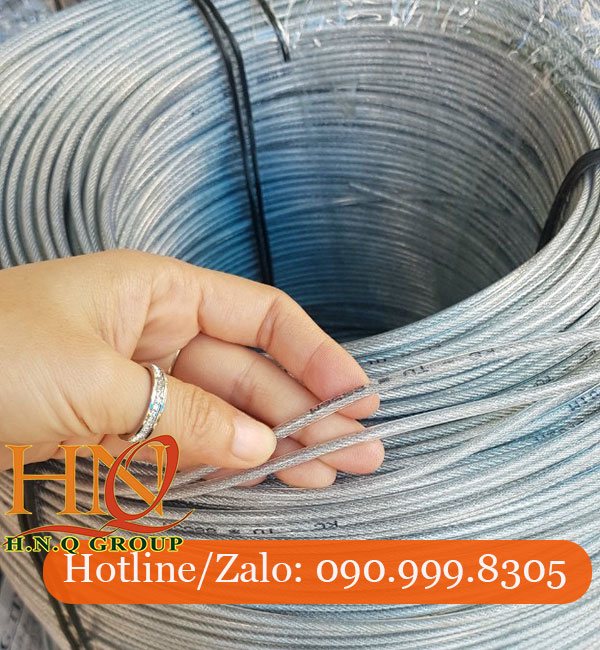Dây cáp thép bọc nhựa 3mm, 4mm, 5mm, 6mm, 8mm, 10mm,...giá rẻ tại HCM
